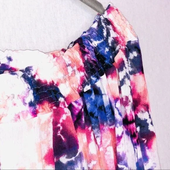 Raisins Cover Ups Tie Dye Torquay Smock Romper - Picture 5 of 7